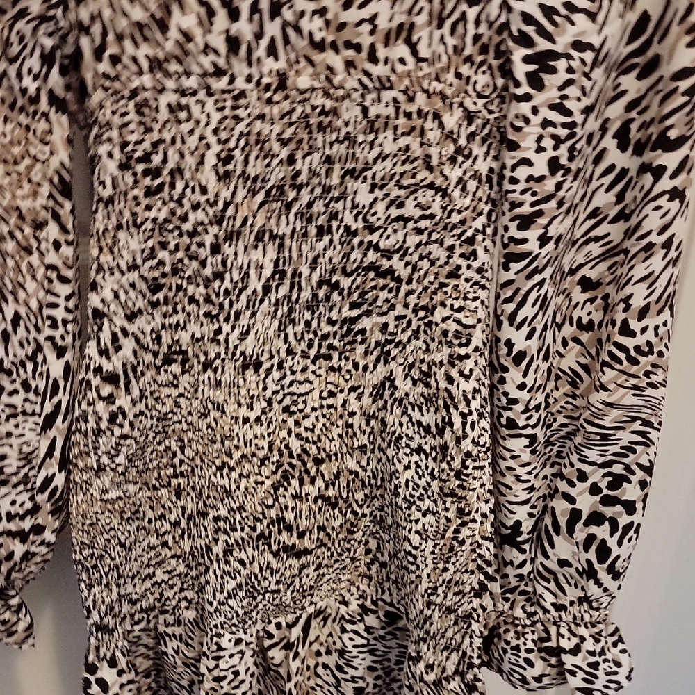 Express Animal Print Mini Dress - Picture 7 of 8